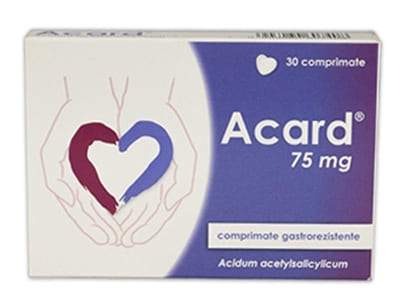 Acard 75 mg comprimate filmate, gastrorezistente N30